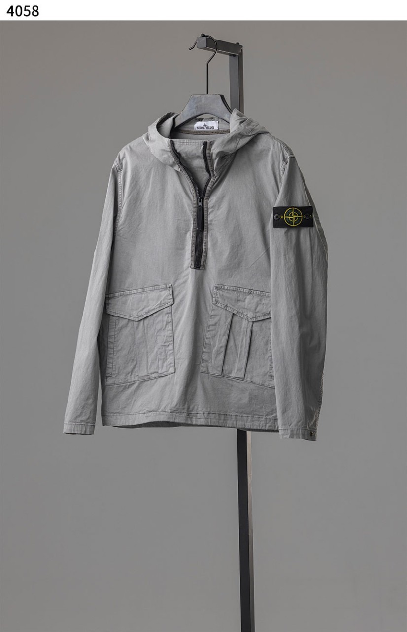 [STONE ISLAND] 수입고급 스톤 투 포켓 후디 아노락 신상