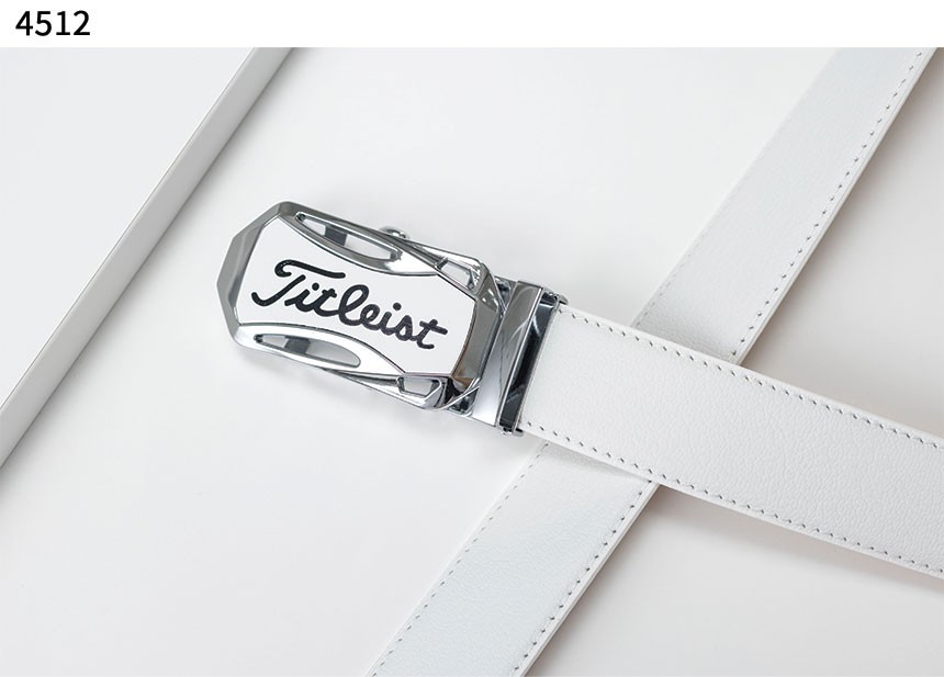 [Titleist] 타이틀리스트 아이언 로고 가죽 자동벨트