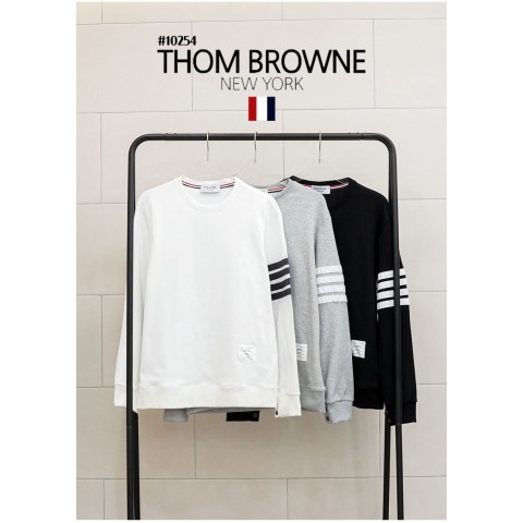 [THOM BROWNE] 톰브라운 봄신상 남성용 사선완장 맨투맨