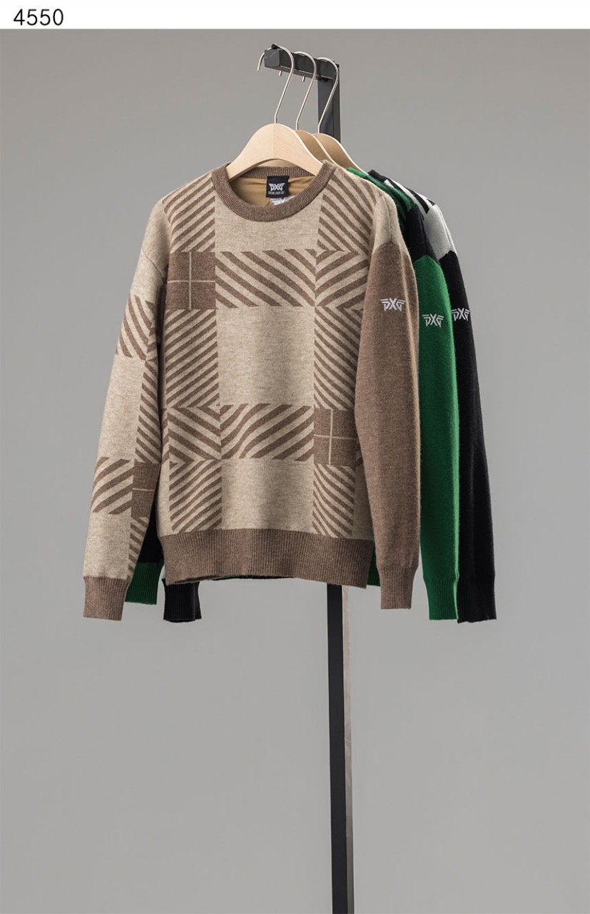 [PXG] 수입고급 PATTERN R-NECK SWEATER