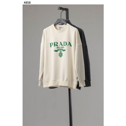 [PRADA] 수입고급 그린 심볼 로고 크루 맨투맨