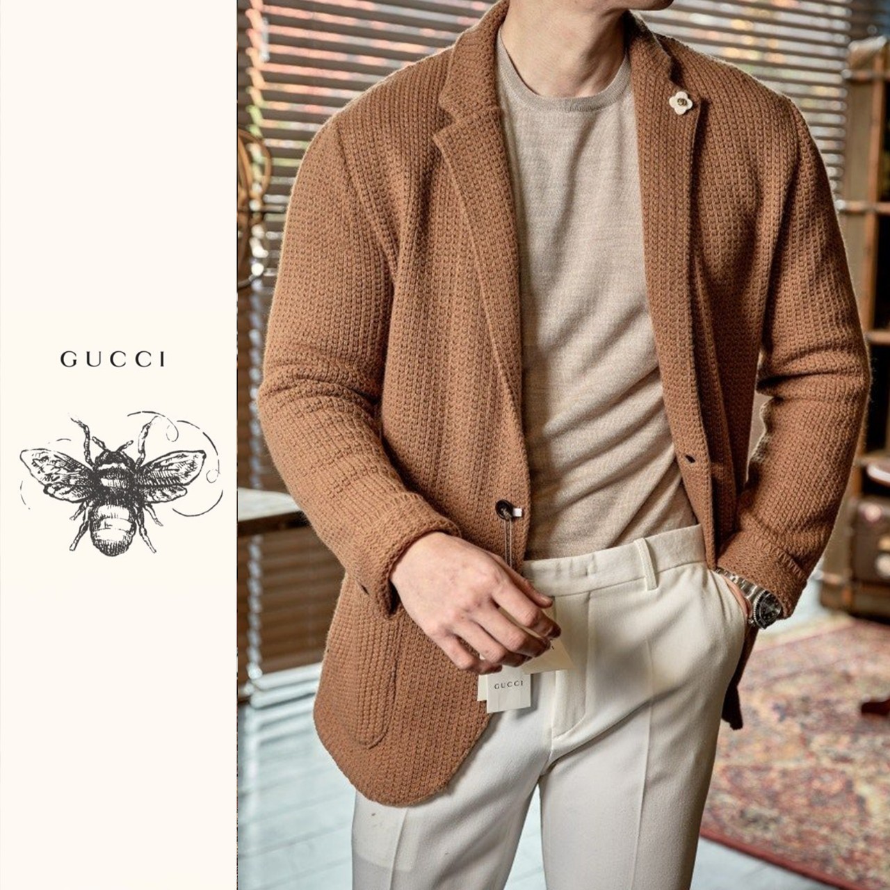 23f/w Wool gucci sweater Merino wool Gucci 콜라보 이태리