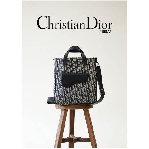 [DIOR] 크리스찬 디올 DIOR 새들 숄더 스트랩 토트백