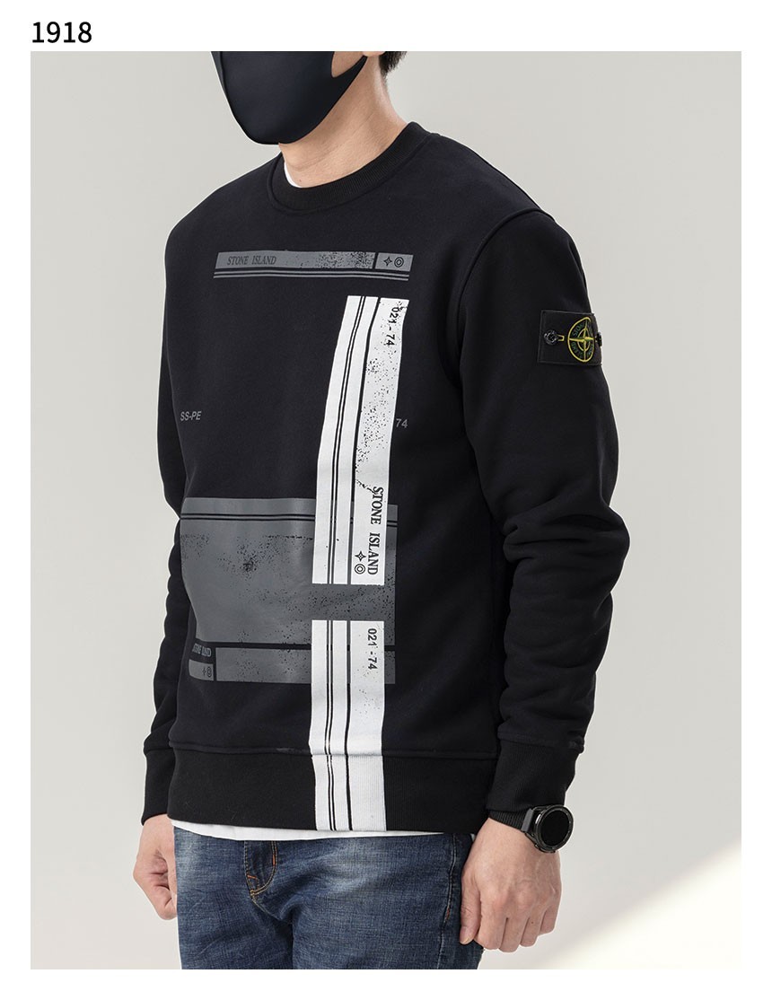 [STONE ISLAND] 수입고급 와펜로고 그래픽프린트 기모맨투맨