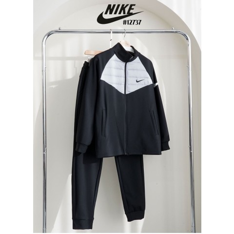 [NIKE] 나이키 남여공용 기모 A라인 다운 져지 집업 & 베이직 조거 팬츠 셋