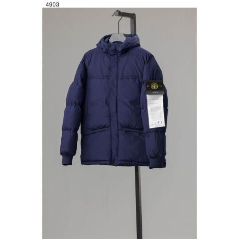 [STONE ISLAND] 스톤 메탈 TC로고 패치 패딩자켓