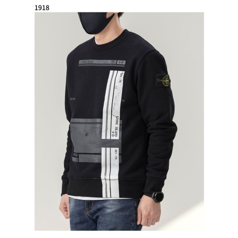 [STONE ISLAND] 수입고급 와펜로고 그래픽프린트 기모맨투맨