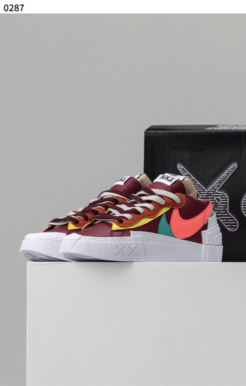 [NIKE] 수입고 KAWS X SACAI X NIKE BLAZER LOW TEAM RED 블레이저 레드