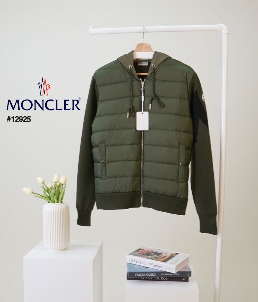 [MONCLER] 몽클레어 남성 매장판 퀼팅 니트 후디 가디건