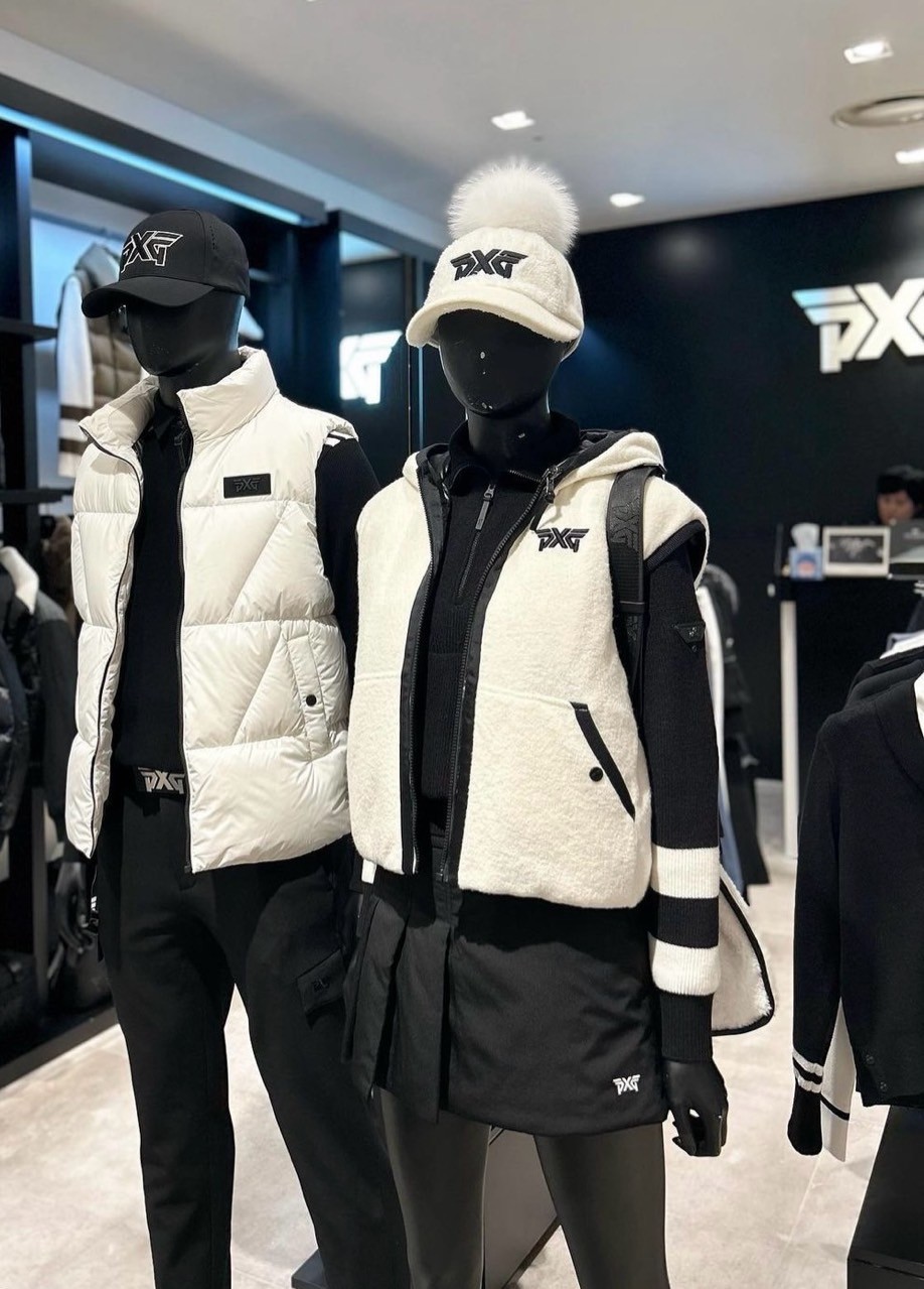 PXG [정로스급 제품] 양면다운베스트 여성 겨울 리버시블 버클 다운 베스트