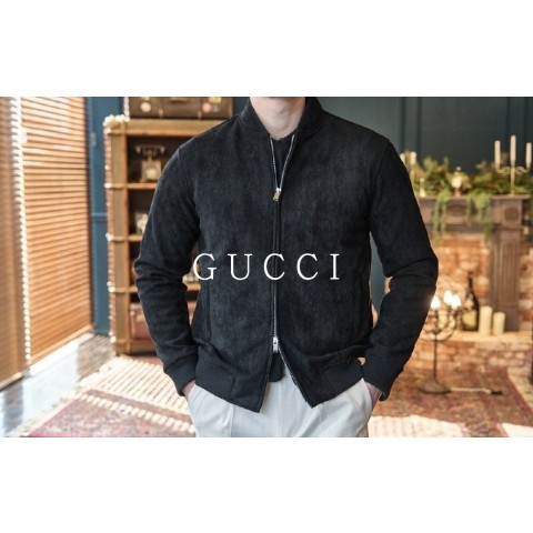 GUCCI 파리 최상급 스웨이드 자켓