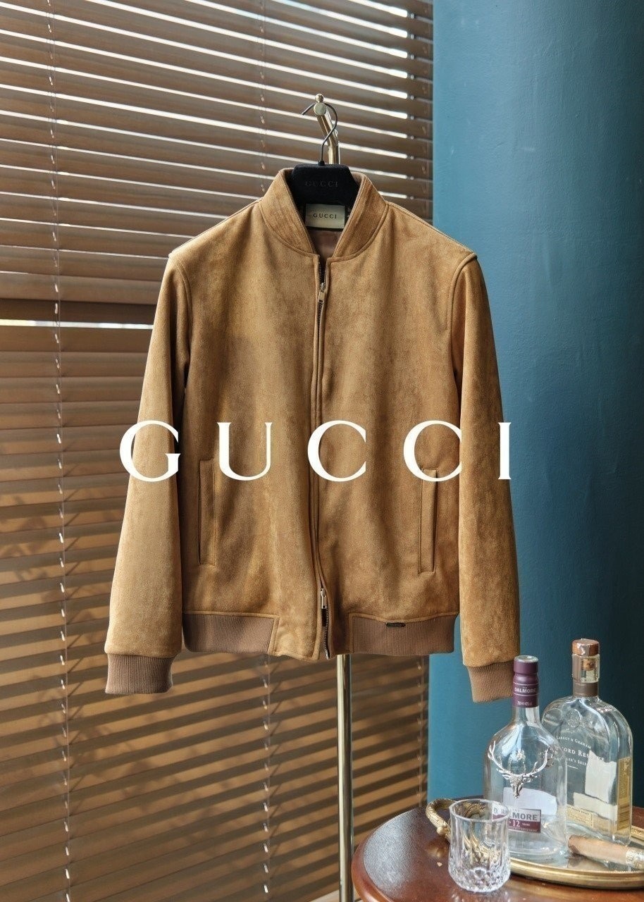 GUCCI 파리 최상급 스웨이드 자켓