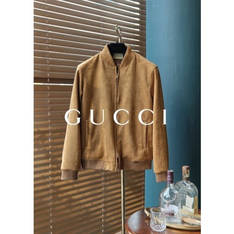 GUCCI 파리 최상급 스웨이드 자켓