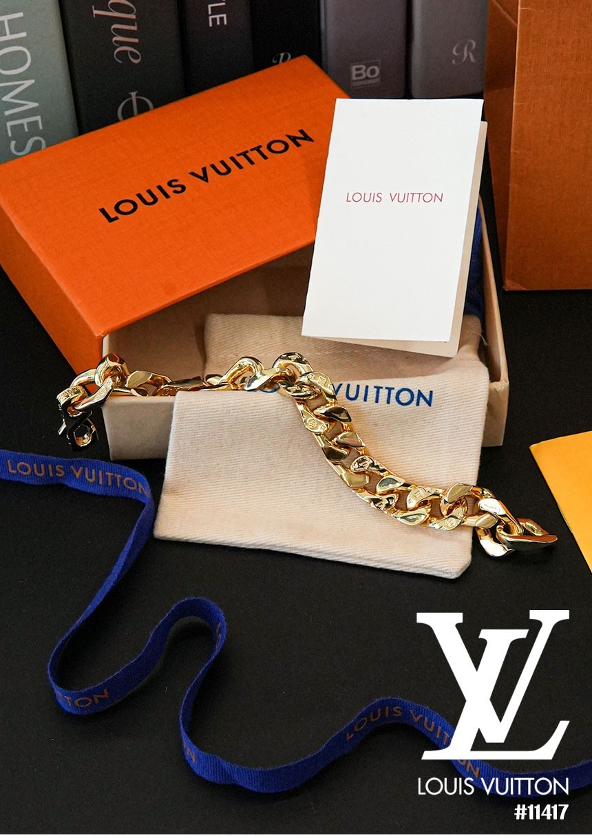 [LOUIS VUITTON] 루이비통 LV 모노그램 체인 링크 팔찌