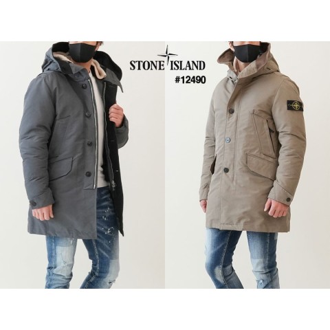 [STONE ISLAND] 스톤아일랜드 남성 양털믹스 다운 점퍼