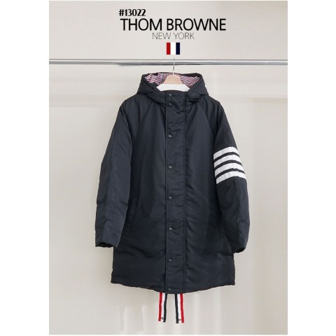 [THOM BROWNE] 톰브라운 남성 폴리 트윌 4-바 사이드라인 풋볼 파카