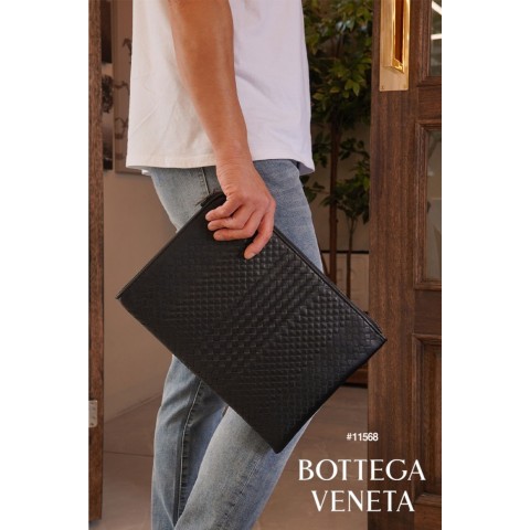 [Bottega Veneta] 보테가베네타 카프스킨 도큐먼트 임페라토레 클래식 클러치백