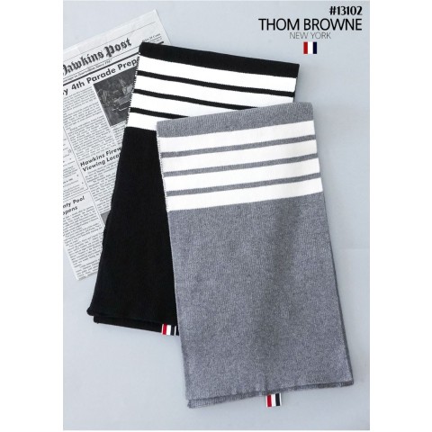 [THOM BROWNE] 톰브라운 RWB탭 4바 스트라이프 캐시미어 머플러