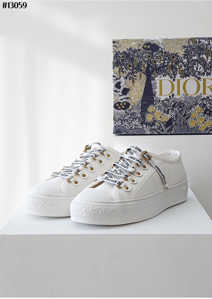 [DIOR] 크리스찬 디올 여성 WALK'N'DIOR 워크 앤 디올 스니커즈 화이트