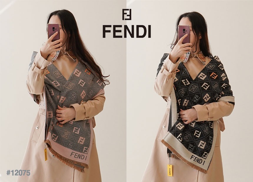 [FENDI] 팬디 FF 다이아몬드 울 머플러