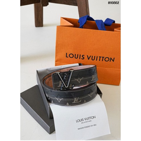 [LOUIS VUITTON] 루이비통 이니셜 다미에 배색벨트