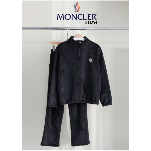 [MONCLER] 몽클레어 여성 코듀로이 기모 하프 집업 맨투맨 & 코듀로이 밴딩 팬츠 셋