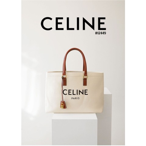 [CELINE] 셀린느 호리즌탈 카바스 캔버스 토트백