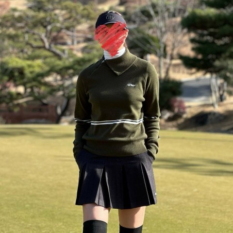 [ Titleist ] 타이틀 리스* 하프 집 스웨터 (WOMEN)