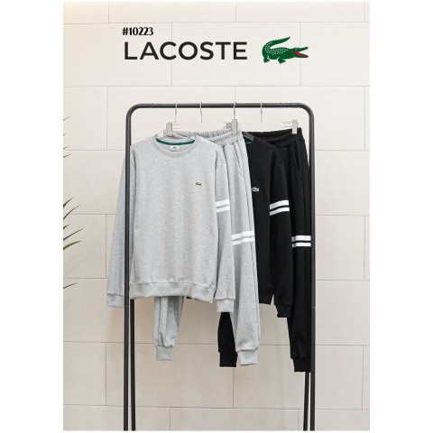 [LACOSTE] 라코스테 남여공용 봄신상 클래식 라인 맨투맨 조거셋