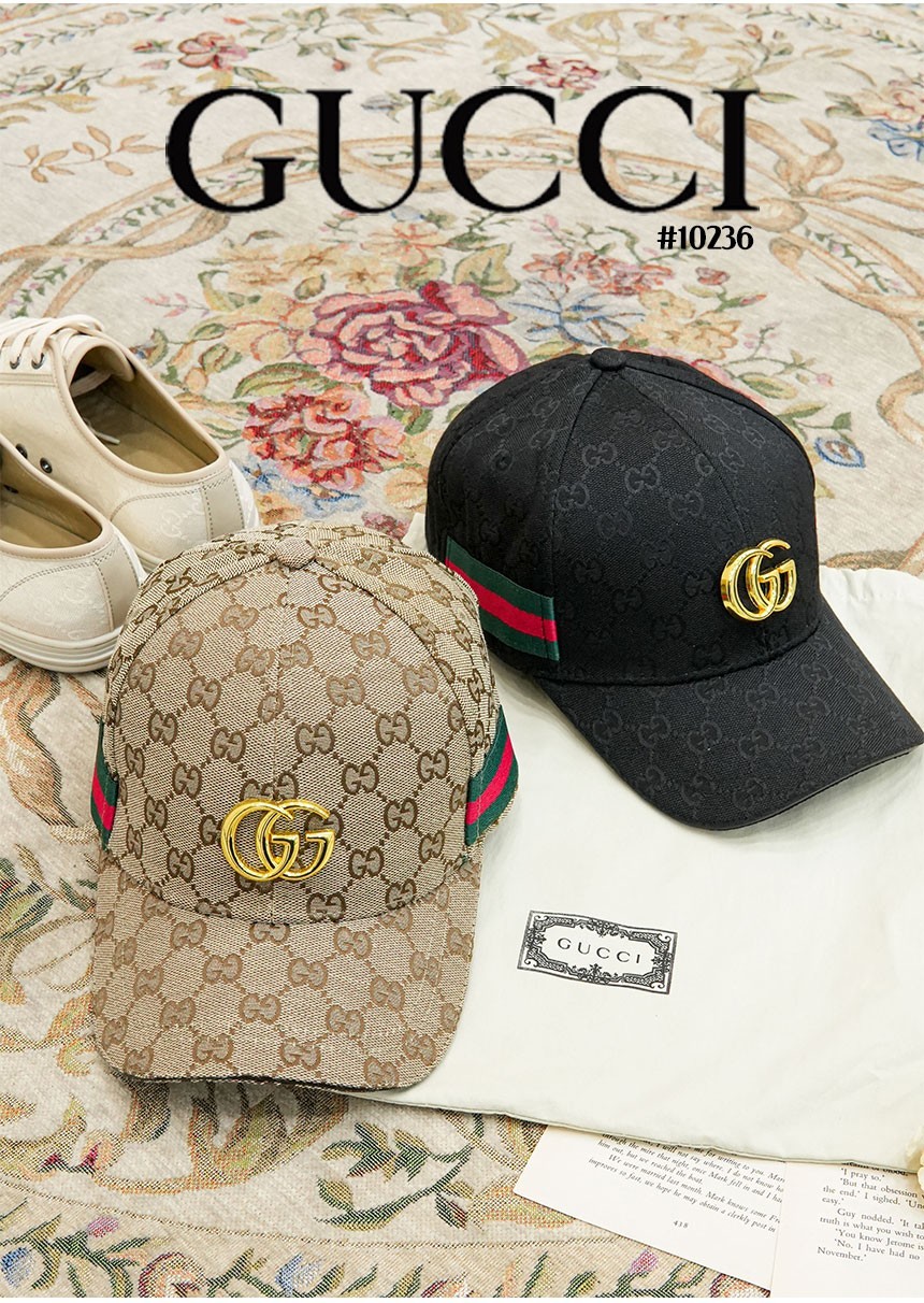 [GUCCI] 구찌 웹(Web) 오리지널 GG 캔버스 남여공용 볼캡