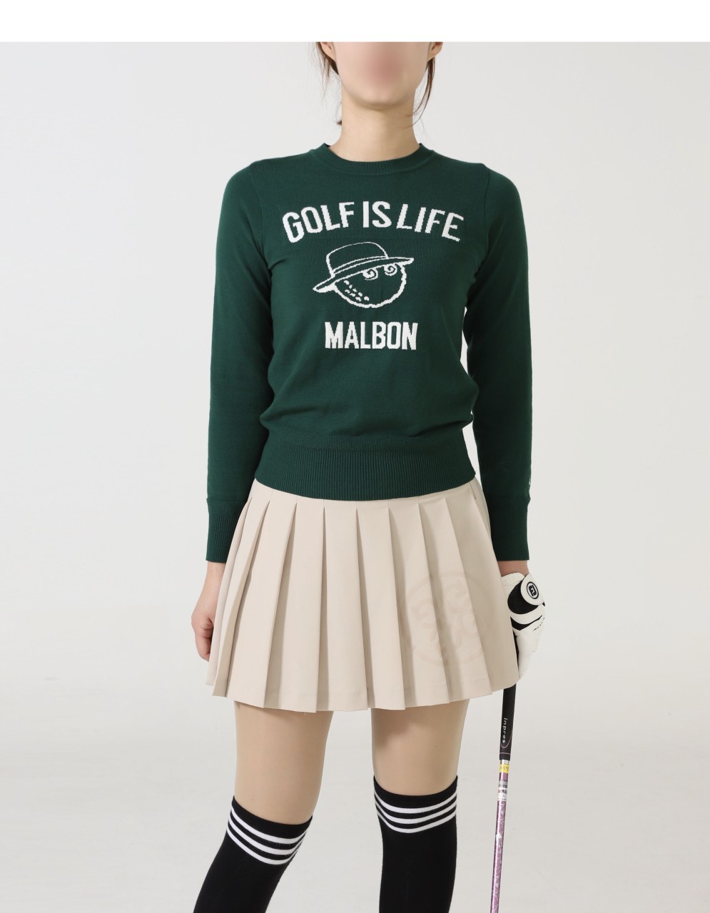 말본 [ M*LBON ] 수입고급 여성 Golf is life 버킷 스웨터