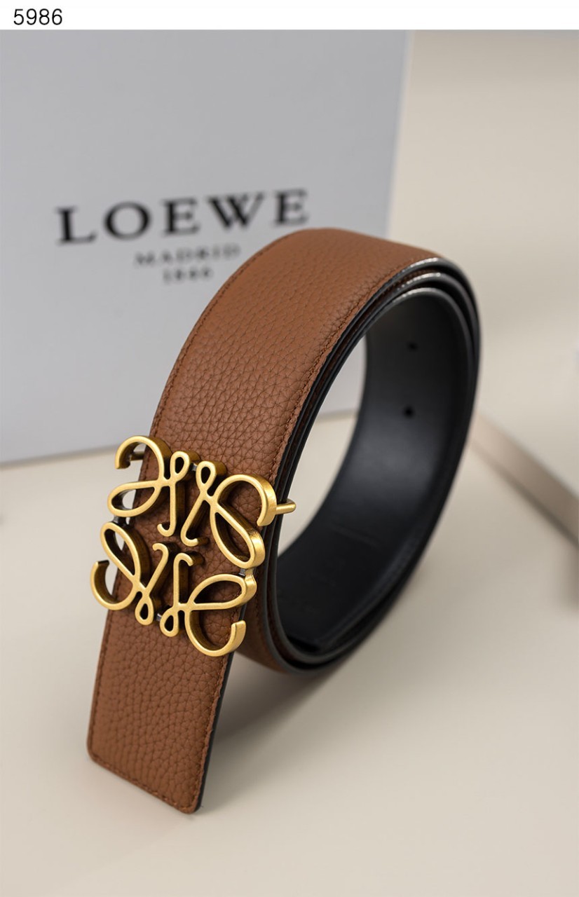 [LOEWE] 수입프리미엄급 아나그램 로고벨트 양면벨트