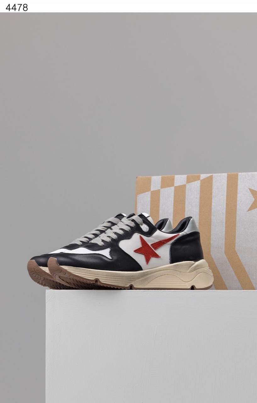 [GOLDEN GOOSE] 수입프리미엄급 런닝솔 레드 레더스타 스니커즈