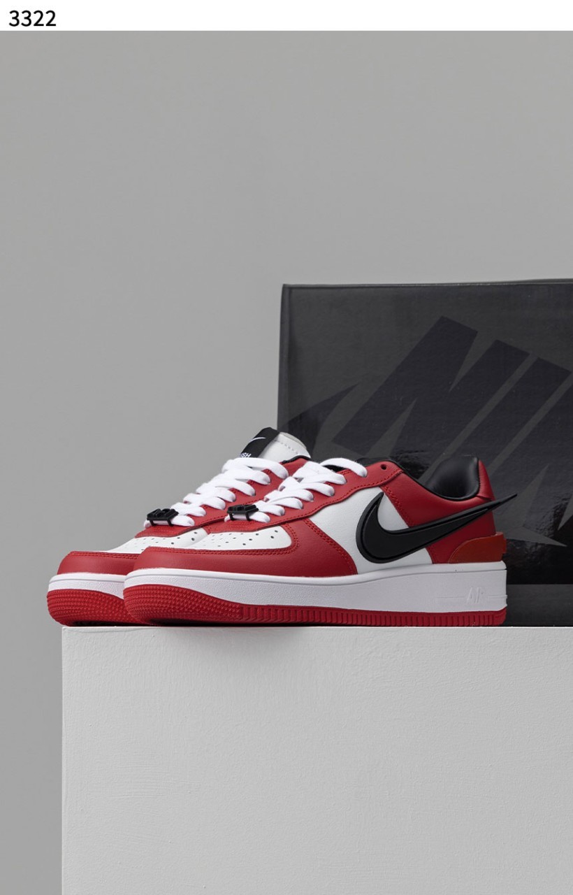 [Nike] 수입고급 Nike x Ambush Air Force 1 Low Red