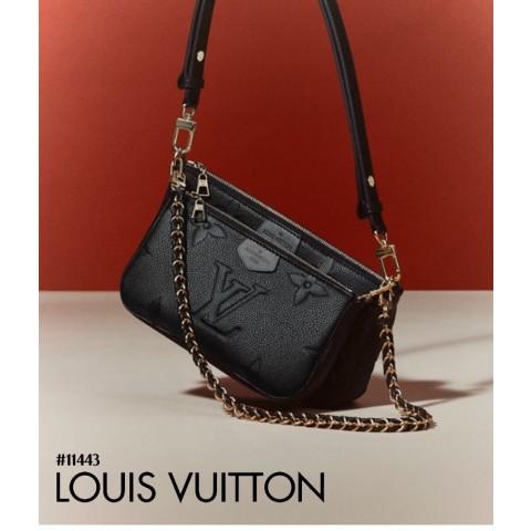 [LOUIS VUITTON] 루이비통 멀티 포쉐트 악세수아 모노그램 앙프렝뜨 레더 숄더 크로스백