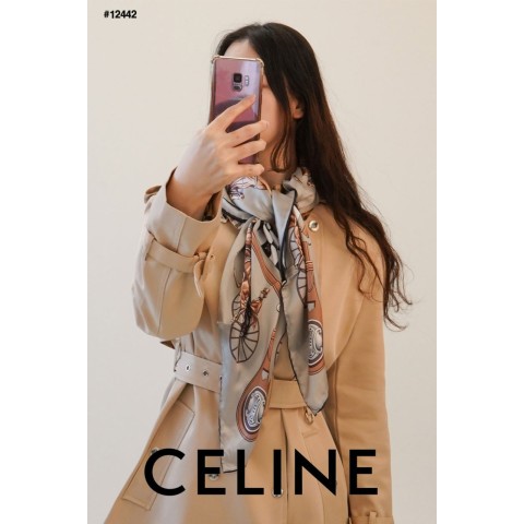 [CELINE] 셀린느 여성 마차프린트 스퀘어 스카프