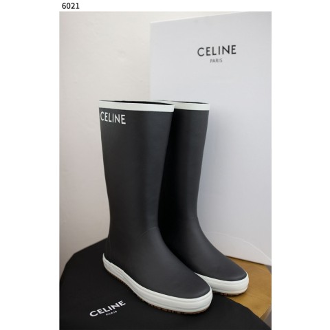 [CELINE] 수입고급 CELINE 셀린느 플랫 미드 레인부츠