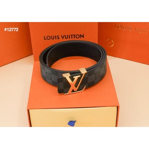 [LOUIS VUITTON] 루이비통 LV금장버클 다미에 벨트