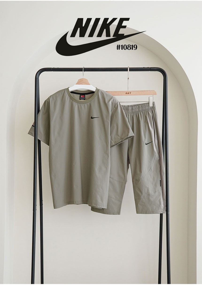 [NIKE] 나이키 남여공용 라운드 로고 반팔 & 7부 셋