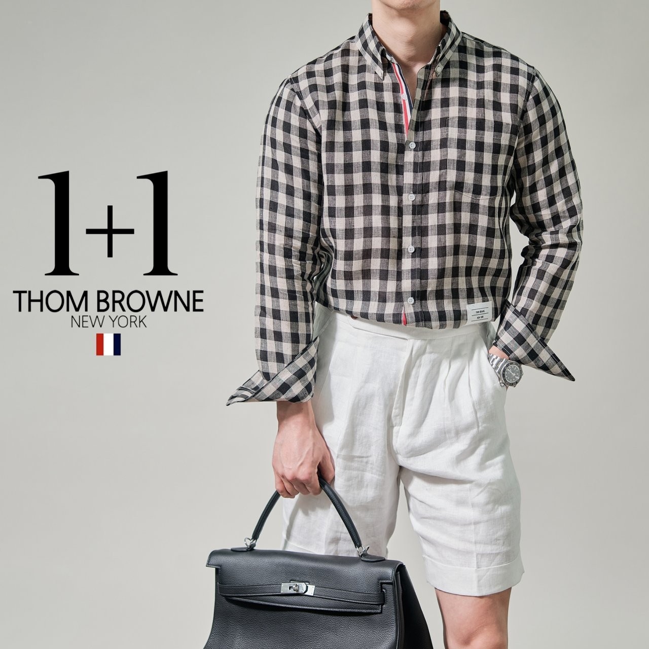 THOM BROWNE 기본형 Linen (white)