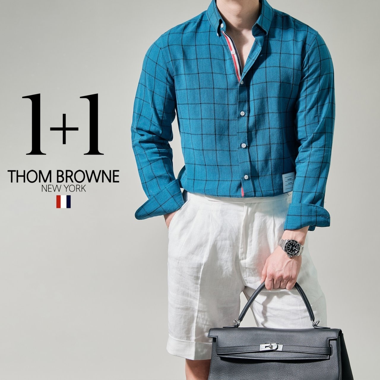 THOM BROWNE 기본형 Linen (white)