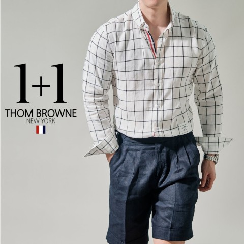 THOM BROWNE 기본형 Linen (white)