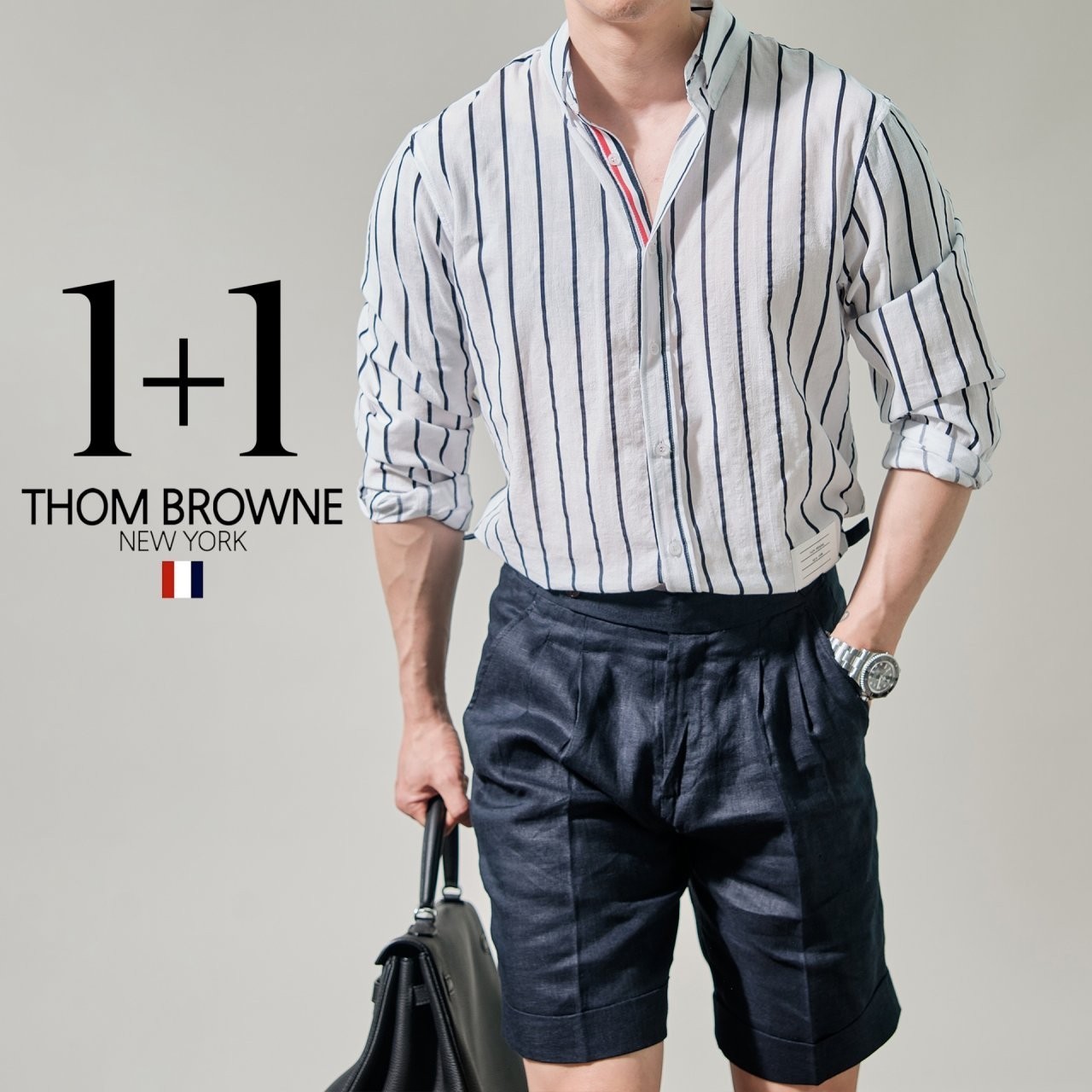 THOM BROWNE 기본형 Linen (white)