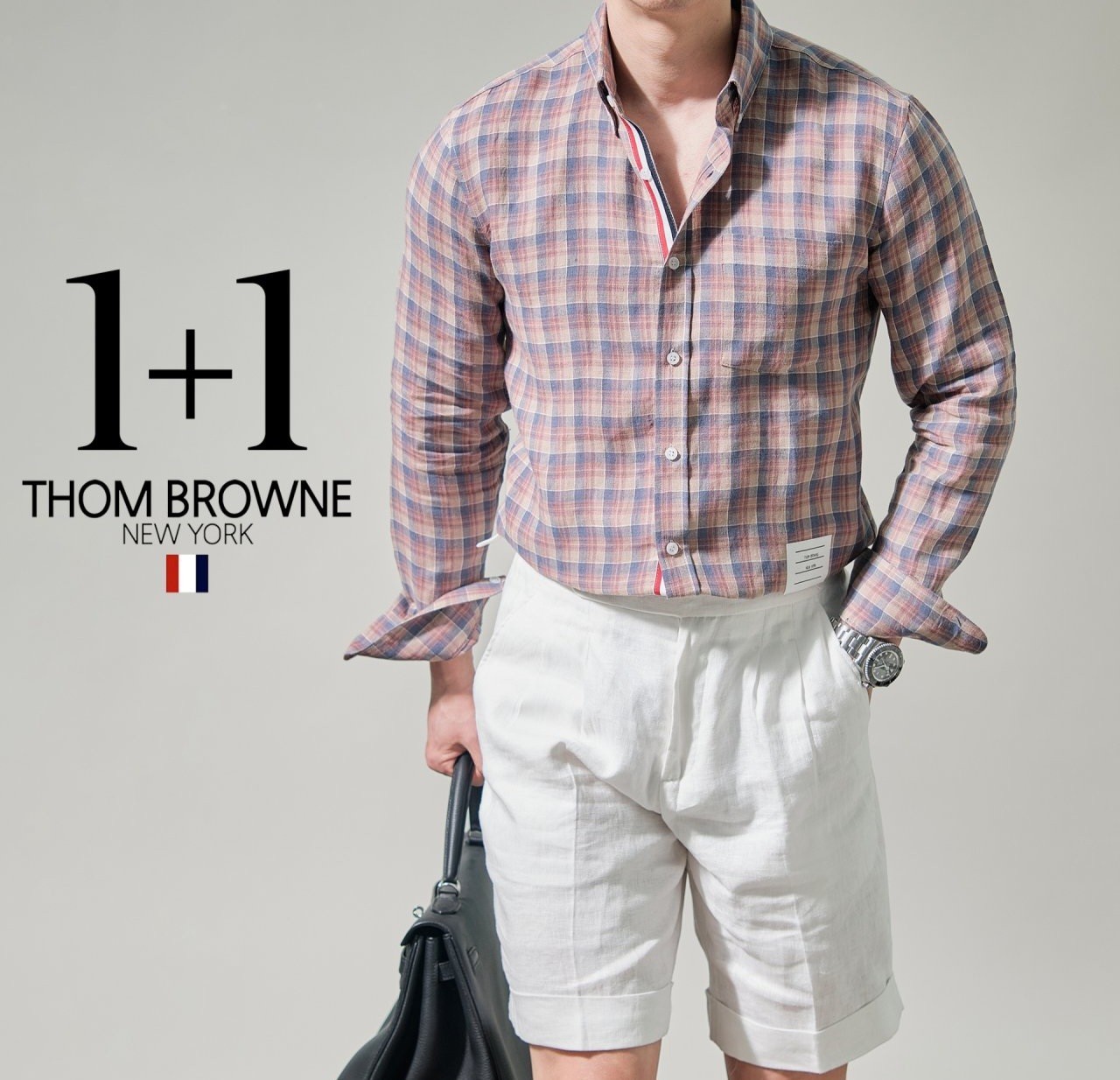 THOM BROWNE 기본형 Linen (white)