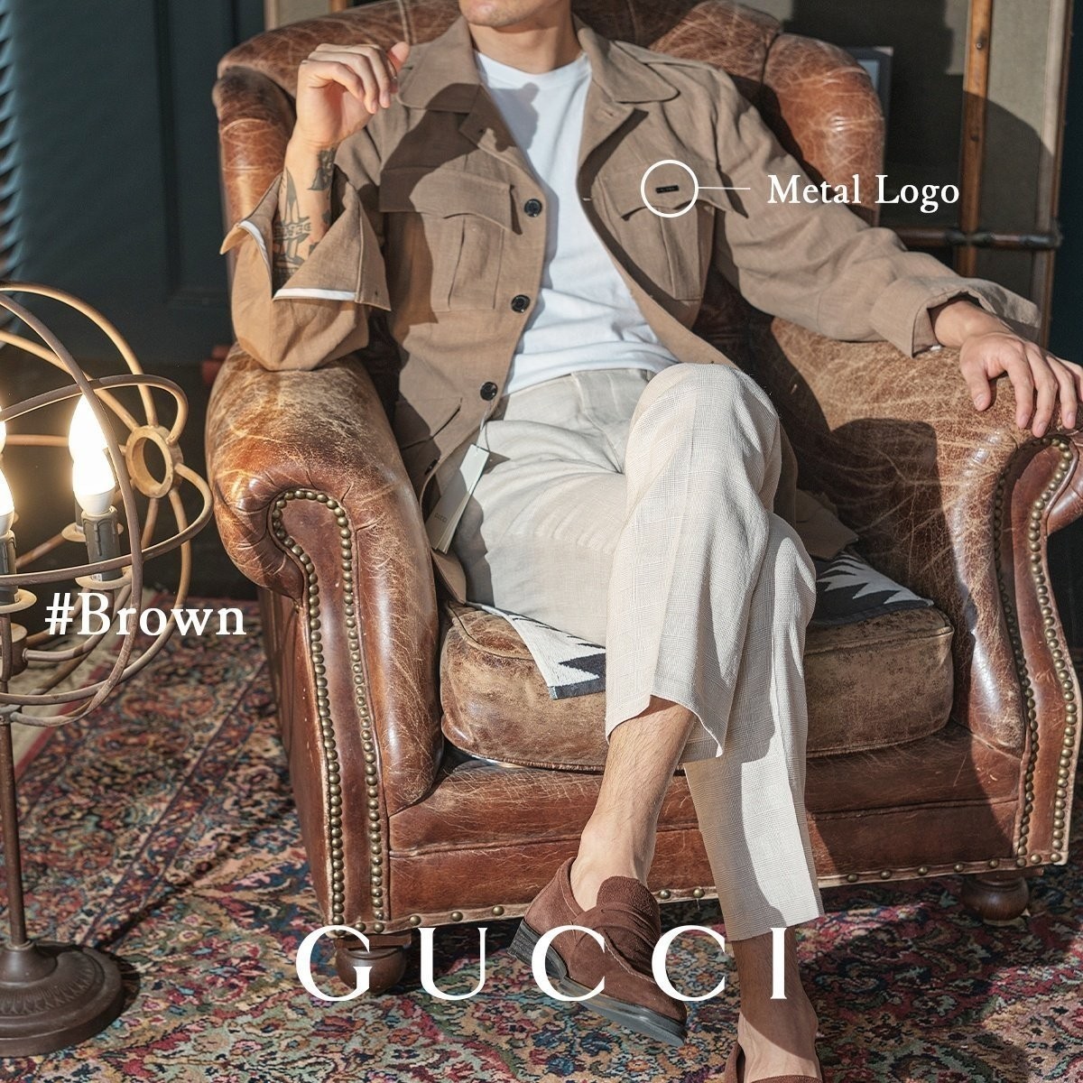 24SS GUCCI 사파리 린넨자켓