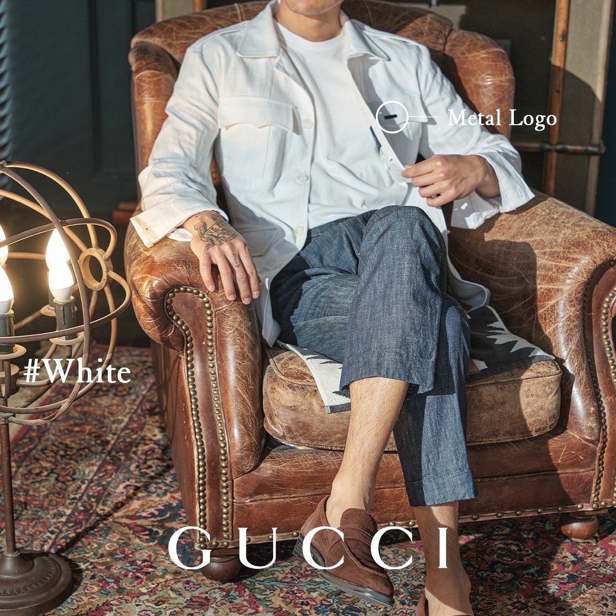 24SS GUCCI 사파리 린넨자켓