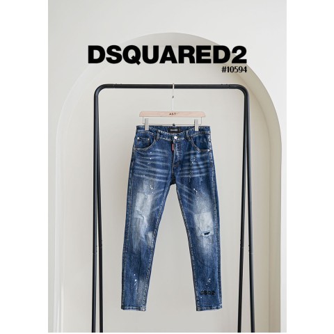 [DSQUARED2] 디스퀘어드 레드패치 남여공용 밑단로고 데님진