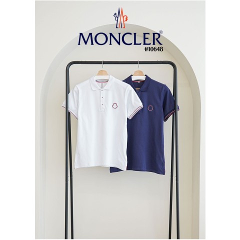 [MONCLER] 몽클레어 수입 엠티 자수로고 반팔 폴로티셔츠