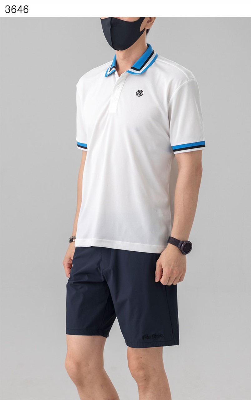 [GFORE] 수입고급 Three Tone Stripe 카라티