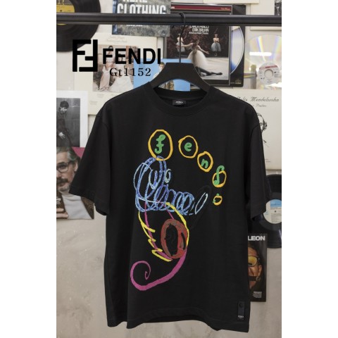 [FENDI] 수입고급 멀티자수 펜디이니셜 져지티셔츠